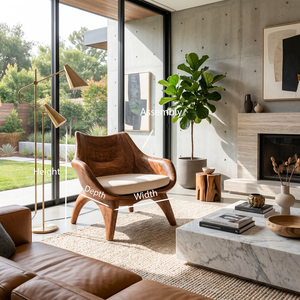 Modern Sculptural Lounge Chair For Living Room