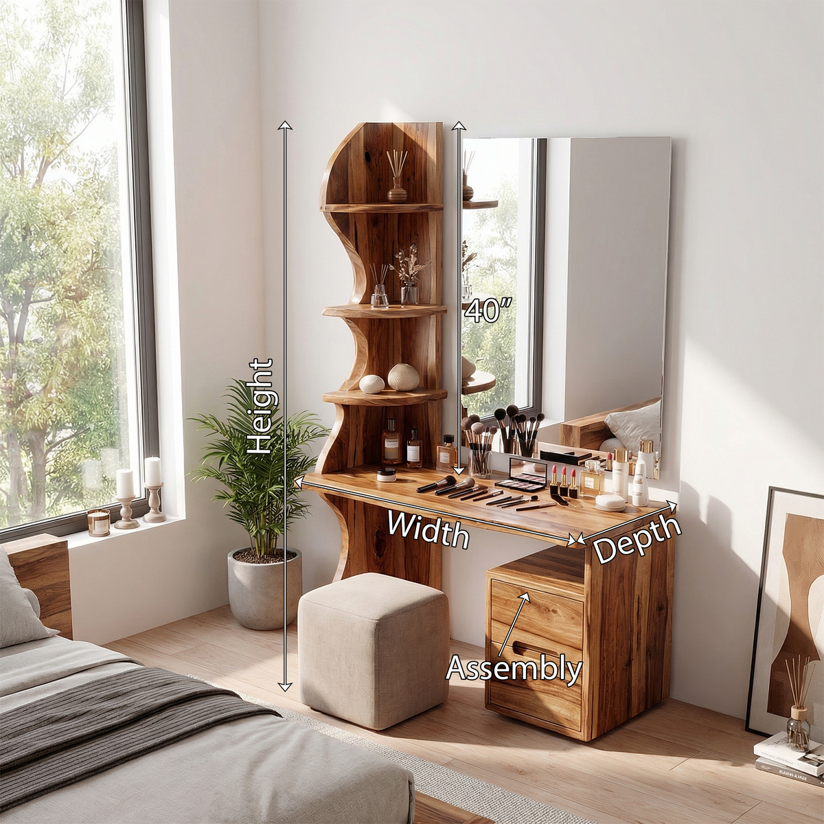 Luxury Vanity Table Dressing Area Personal Beauty Space Makeup Area