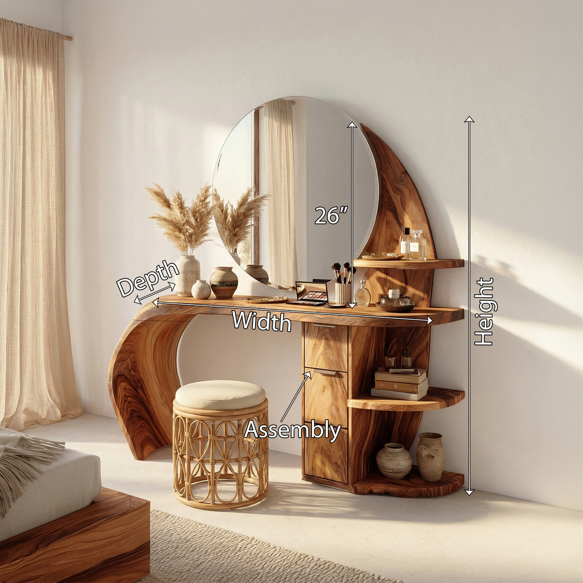 Classic Dressing Table Makeup Area Personal Space Dressing Area