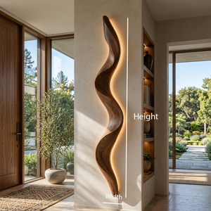 Rustic Undulating Wall Lamp For Living Room Or Bedroom