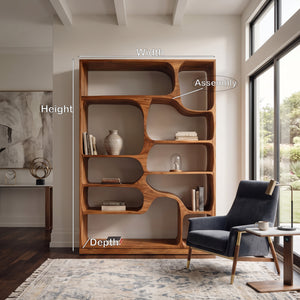 Artistic Bookcase For Living Room Or Bedroom