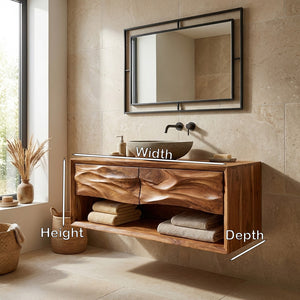 Contemporary Wooden Bathroom Vanity For Bathroom Or Spa Decor