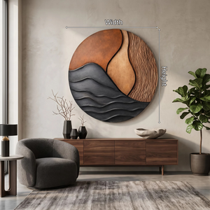 Mid Century Wood Wall Art For Bedroom Modern Home Decor