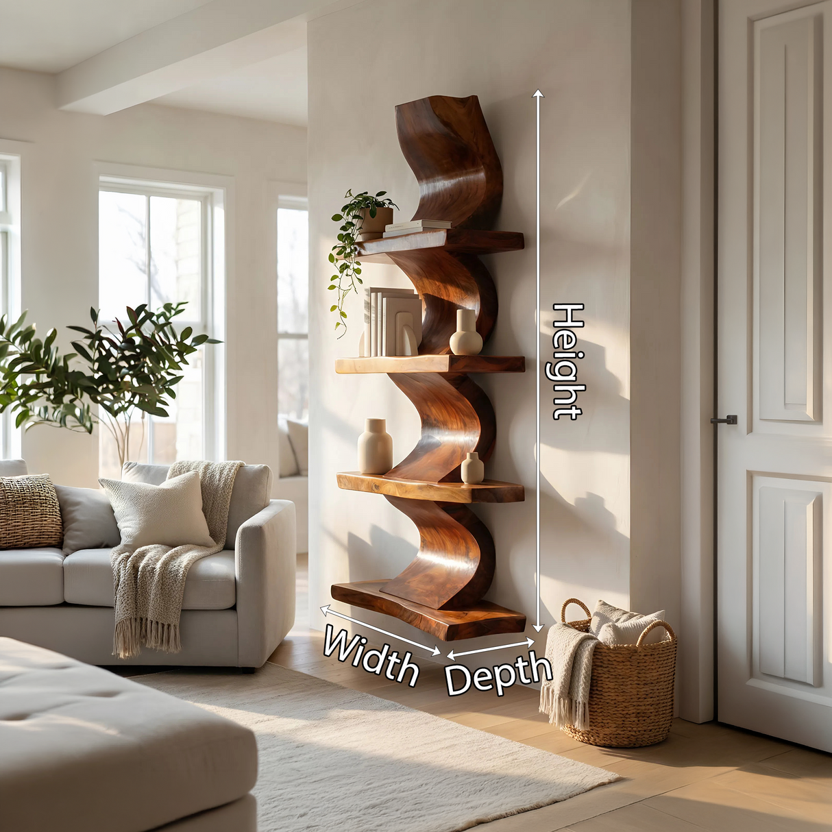 Modern Wall Shelf For Study Room Book Display