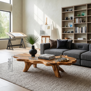 Handcrafted Low Table For Artisan Living Room