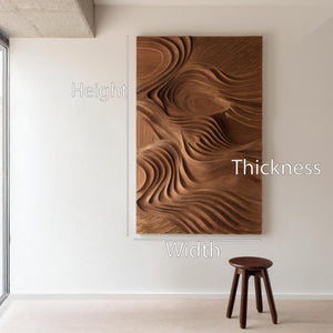 Organic Handcrafted Wall Art Panel For Home Interior