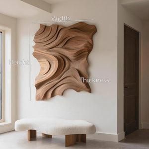 Modern Abstract Wall Sculpture For Living Room Decor