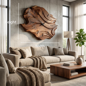 Handcrafted Wooden Wall Clock For Cozy Bedroom Interior