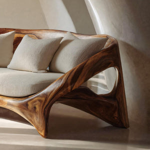Organic Sculptural Sofa For Living Room Space