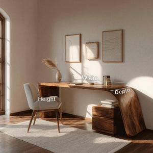 Minimal Wooden Office Desk For Home Office