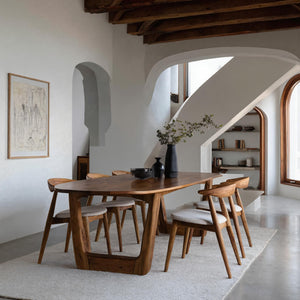 Quiet Luxury Dining Table With Soft Sculptural Edges For Dining Room