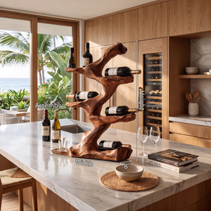 Rustic Wine Holder For Furniture Display Shelf Ideas