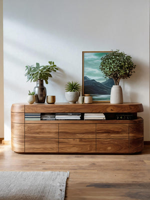 Modern Rounded Sideboard For Dining Room