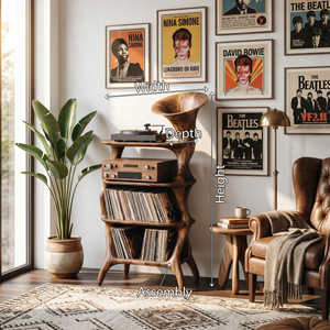 Mid Century Vinyl Cabinet For Livingroom Display