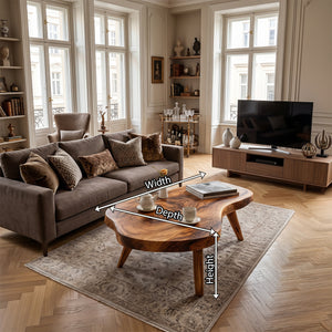 Farmhouse Solid Wood Coffee Table For Living Roomdecor And Home Style
