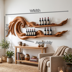 Coastal Wall Wine Rack For Beach House