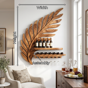 Industrial Wall Wine Rack For Loft Interior