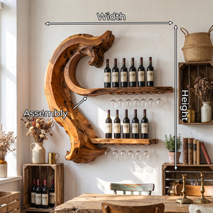 Rustic Wine Storage Rack For Home Bar