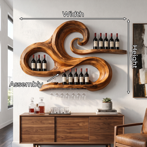 Minimalist Wine Holder For Kitchen Wall