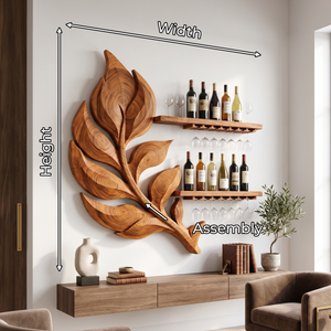 Rustic Wine Bottle Holder For Dining Room