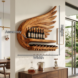 Handcrafted Farmhouse Wine Storage Rack For Home Bar