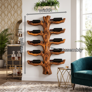 Handcrafted Coastal Wine Holder For Dining Space