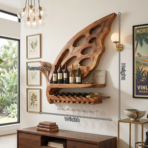 Industrial Wine Holder For Home Bar
