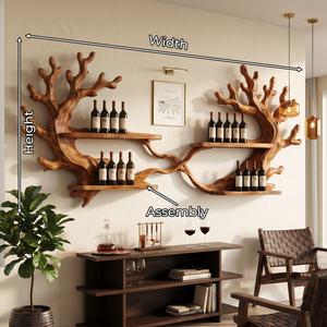 Wabi Sabi Wine Rack Wall Mounted For Home