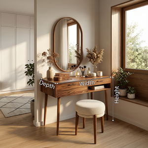 Scandinavian Dressing Table Walk In Closet Makeup Area Personal Space