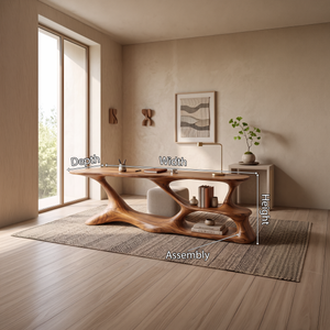 Modern Loop Base Writing Desk Bedroom Office