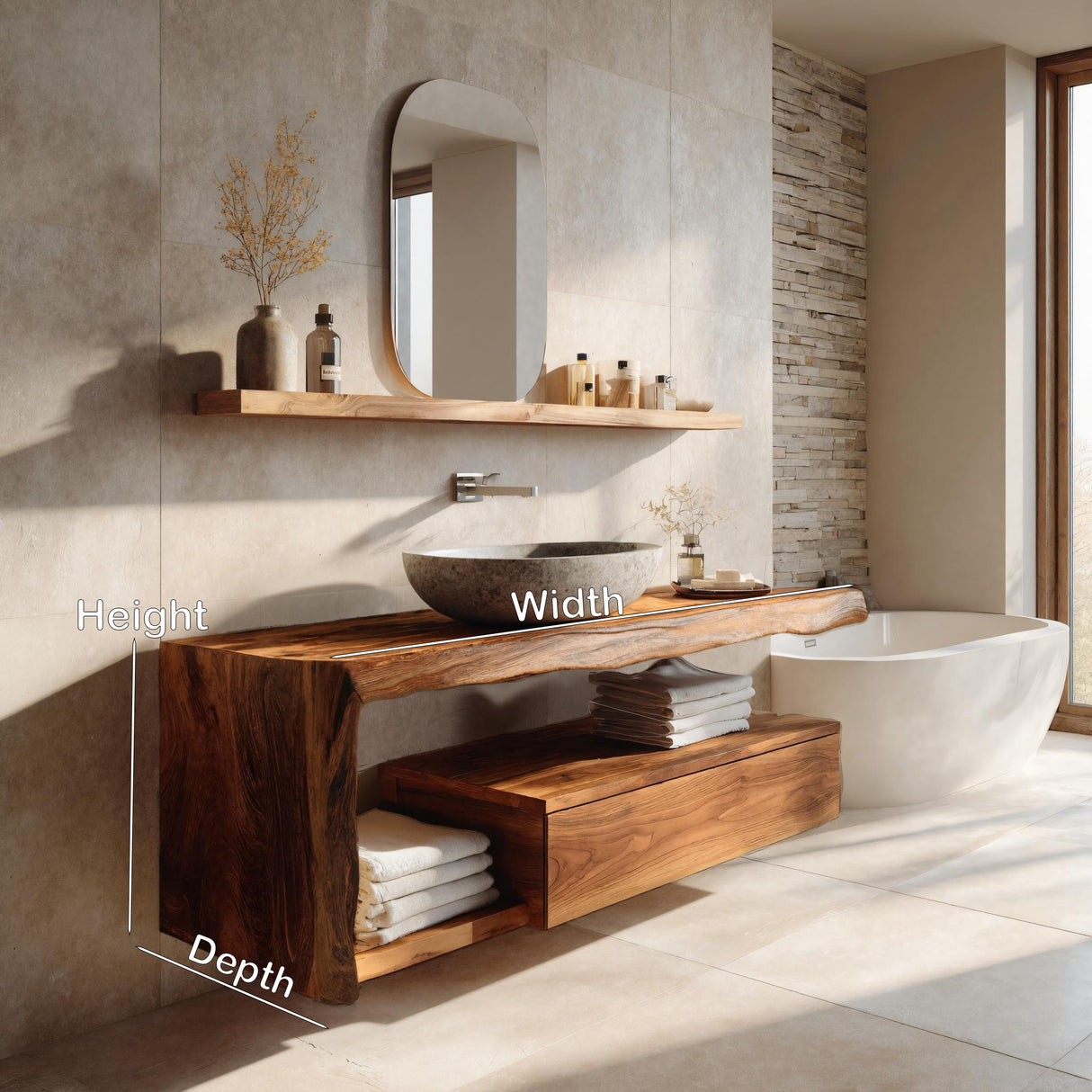 Modern Floating Bathroom Vanity For Spa