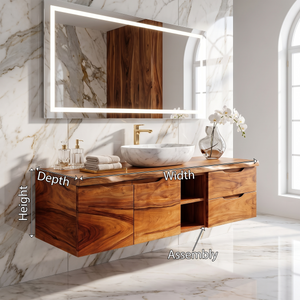 Organic Modern Washstand Contemporary Bathroom Interior