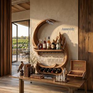 Modern Landscape Wine Storage Display For Living Space