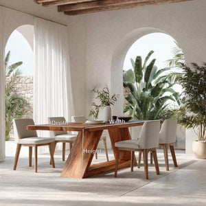 Japandi Wabi Sabi Dining Table For Dining Room