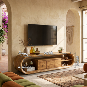 Luxury Walnut TV Cabinet For Modern Entertainment Lounge