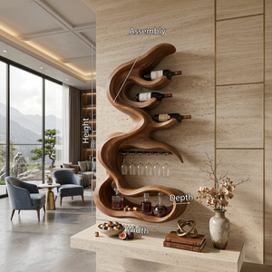 Rustic Artistic Wine Holder For Entertaining Area
