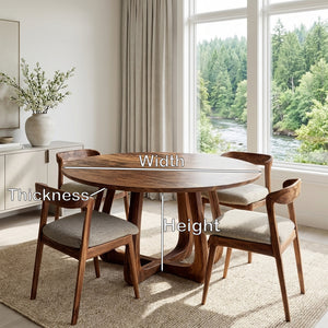 Mid Century Wooden Dining Table For Kitchen Furniture