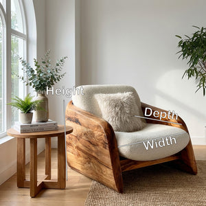 Modern Natural Wood Chair For Relaxing Living Space