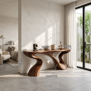 Minimalist Floating Console Table For Apartment Interior Design