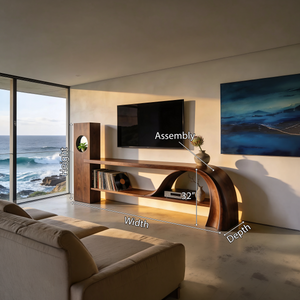 Minimalist Organic TV Stand For Apartment Interior Design