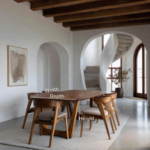 Modern Artistic Dining Table With Sculptural Presence For Dining Room