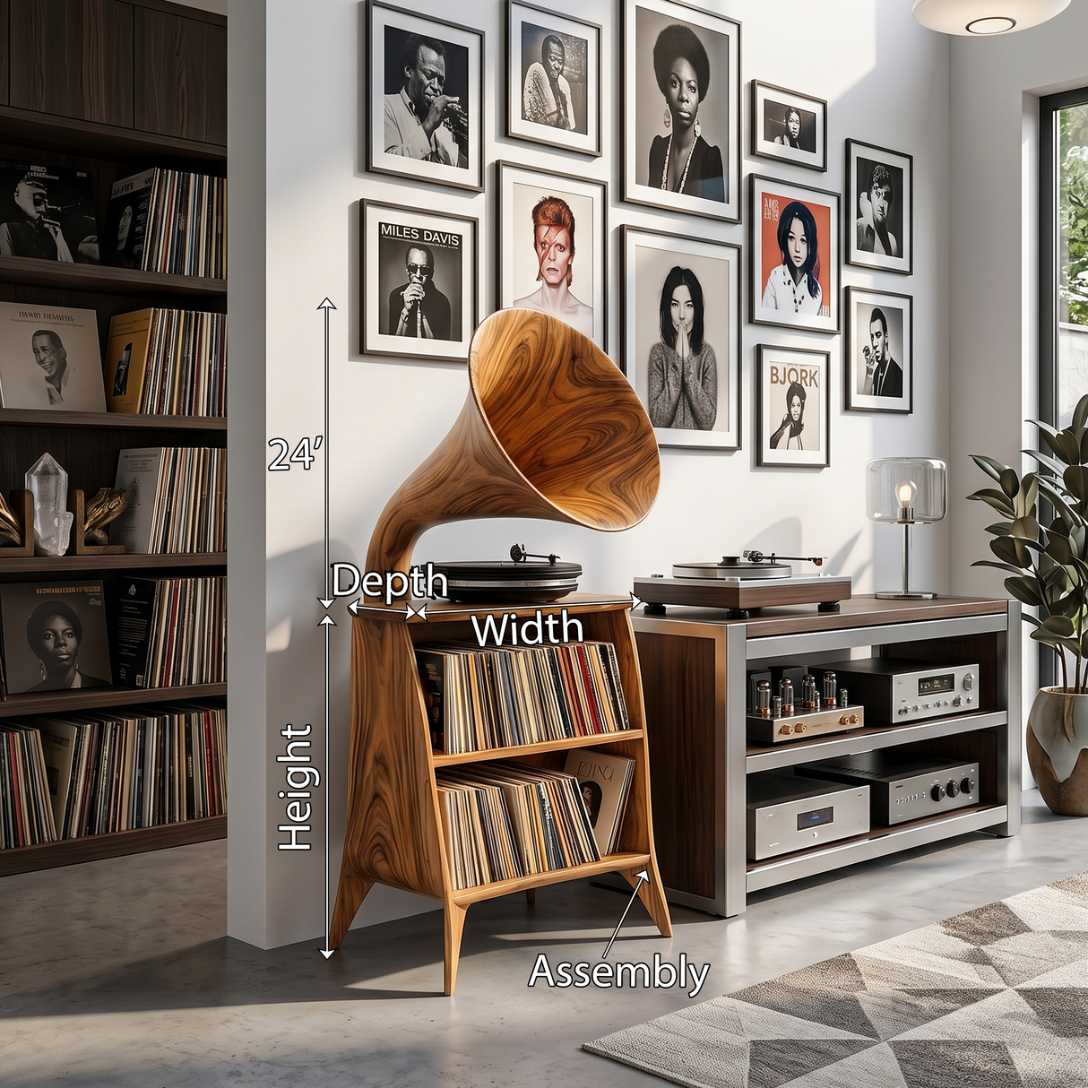 Farmhouse Vinyl Storage Cabinet For Bedroom Decor