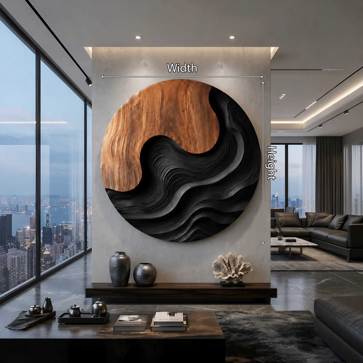 Scandinavian Decorative Wall Sculpture For Resort Suite Interior
