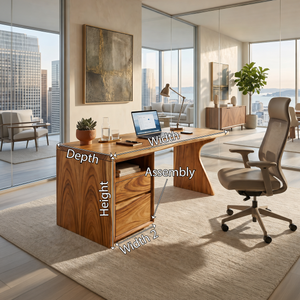 Contemporary Laptop Desk With Side Storage For City Apartment Office