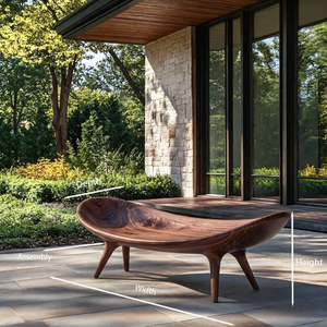 Sculptural Outdoor Bench For Garden Or Relaxed Spaces