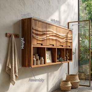 Modern Sculptural Bathroom Cabinet Master Bathroom