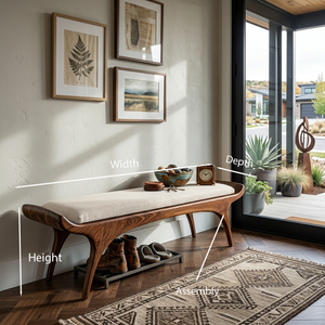 Contemporary Statement Bench For Entryway Or Home Interior