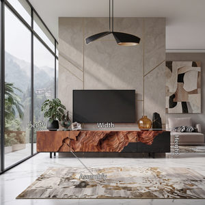 Rustic TV Console Stand For Living Room Design