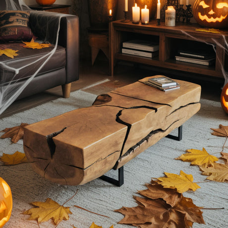 Halloween Rustic Coffee Table For Living Room Or Fall Decor