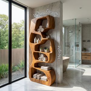 Modern Wooden Bookshelf For Home Living Storage